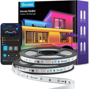 Govee  Outdoor LED Strip Lights Waterproof, Connected 2 Rolls of 32.8ft(65.6ft)